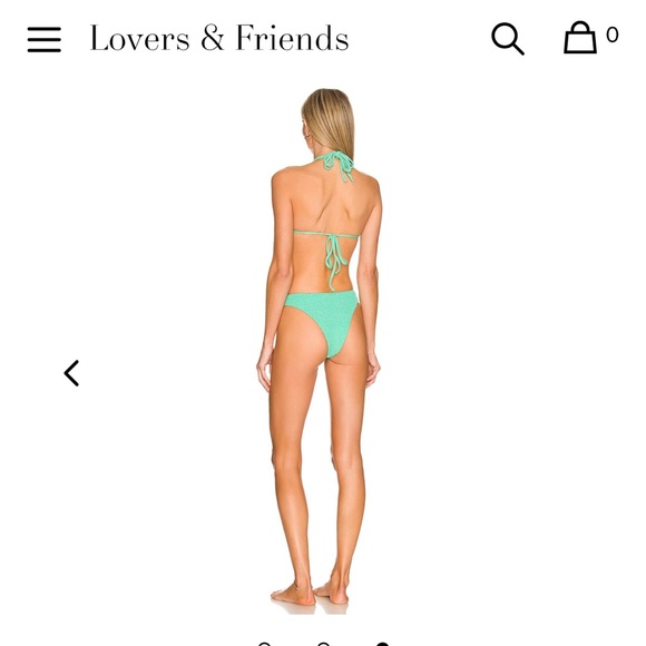 Lovers + Friends Seafoam Green Cutout Swimsuit. Revolve swim - Picture 2 of 5